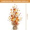 Fall Decor, 18 Inch Artificial Red Berry, Maple Leaf, and Pumpkin Tree Tabletop Decorations for Autumn Harvest Home Wedding Holiday Party Indoor/Outdoor Decor - Gifts.